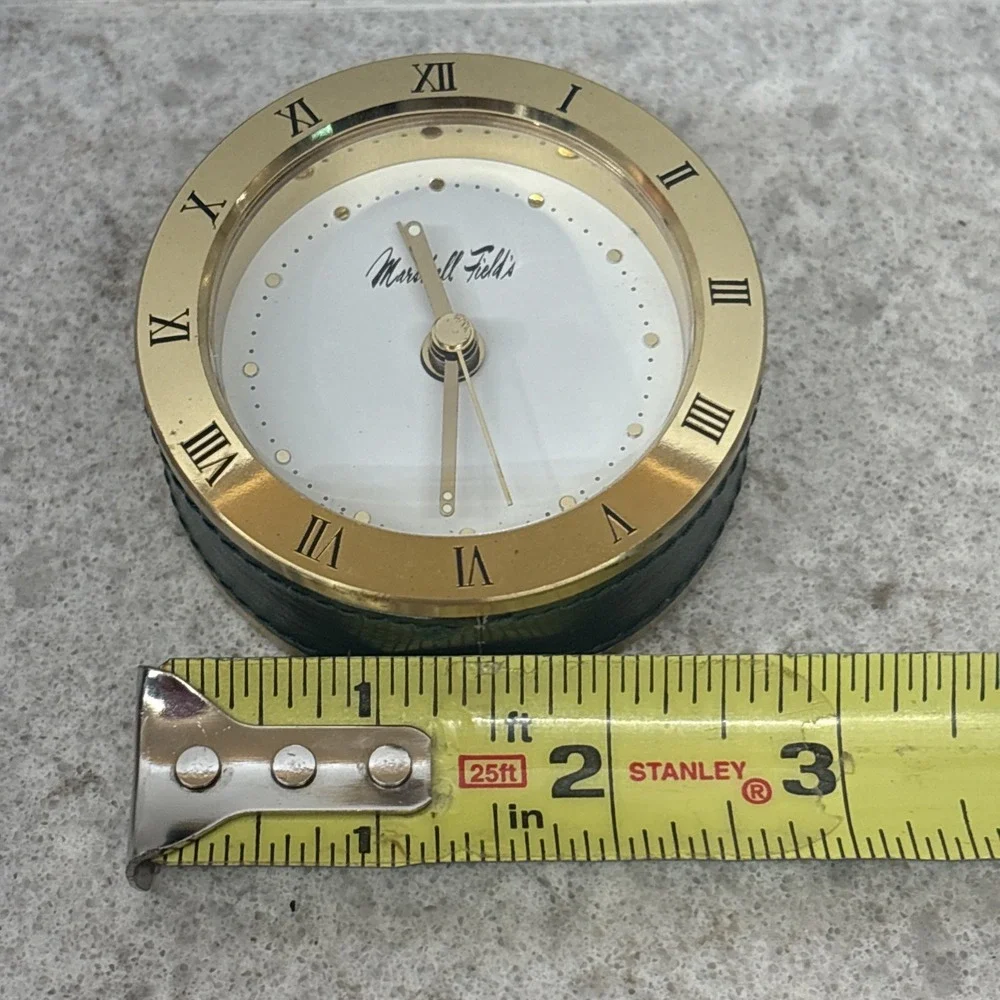 VTG Marshall Fields Desk Travel Alarm Clock Made In Germany RARE